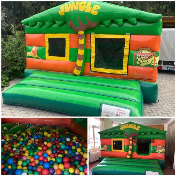 Hüpfburg Jungle (als Bällebad möglich)